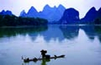 Li-Fluss in Guilin in Südchina