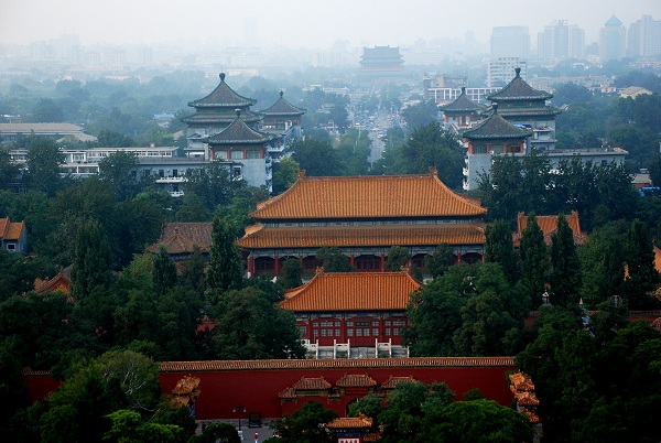 Aussicht vom Jingshan-Park in Peking Aussicht vom Jingshan-Park in Peking