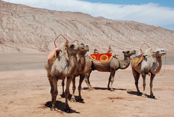 Flammende Berge in Turfan