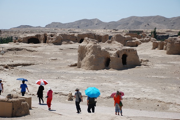 Ruinenstadt Jiaohe in Turfan