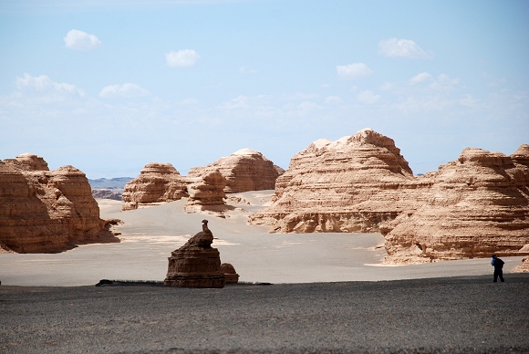 Dunhuang Sanlongsha Yadan-Landschaft