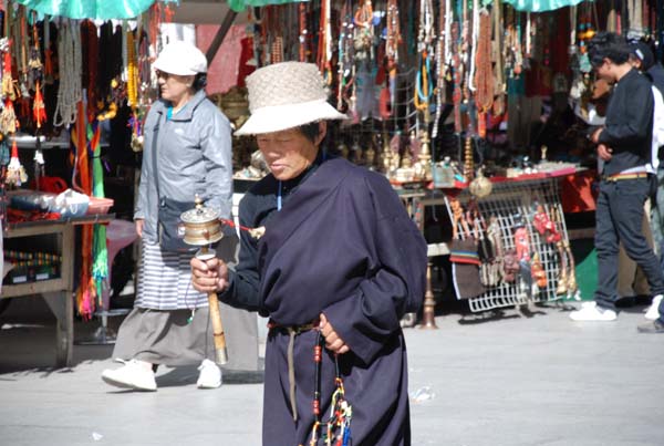Pilgerweg Barkhor Straße in Lhasa