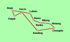 Überland durch Osttibet und West-Sichuan (Kham)